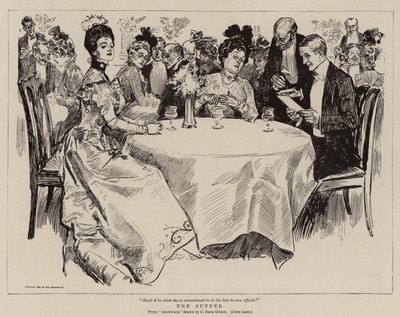 Le souper - Charles Dana Gibson